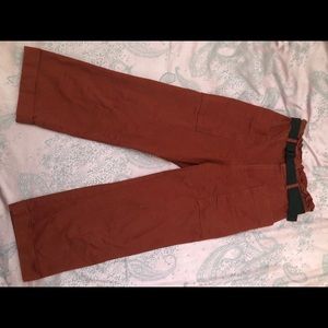 Zara straight leg high rise ankle pants